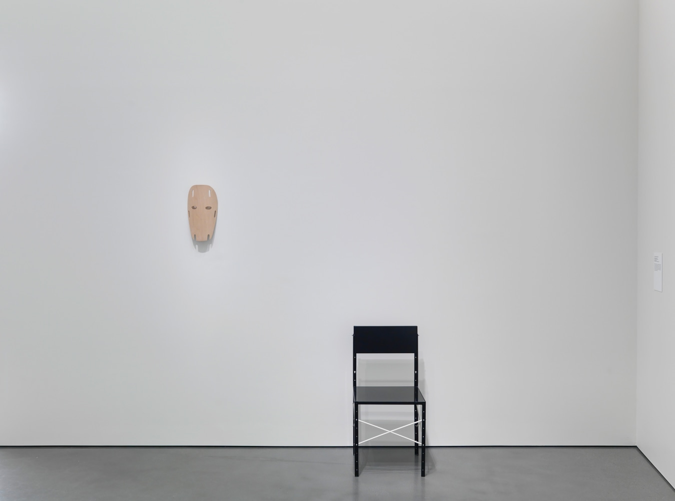 Installation view of sculptures by Martin Boyce