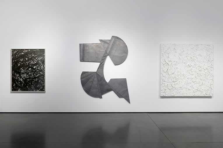 Installation view of works by various artists