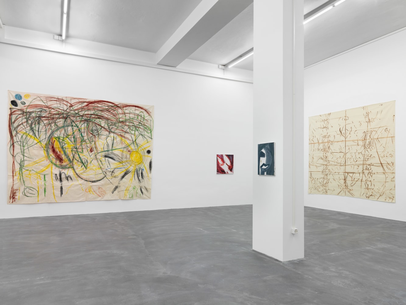 Installation view of Tamuna Sirbiladze paintings exhibition