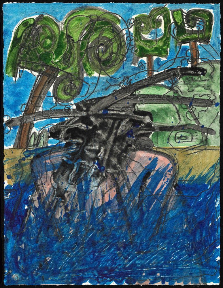 monotype by Carroll Dunham