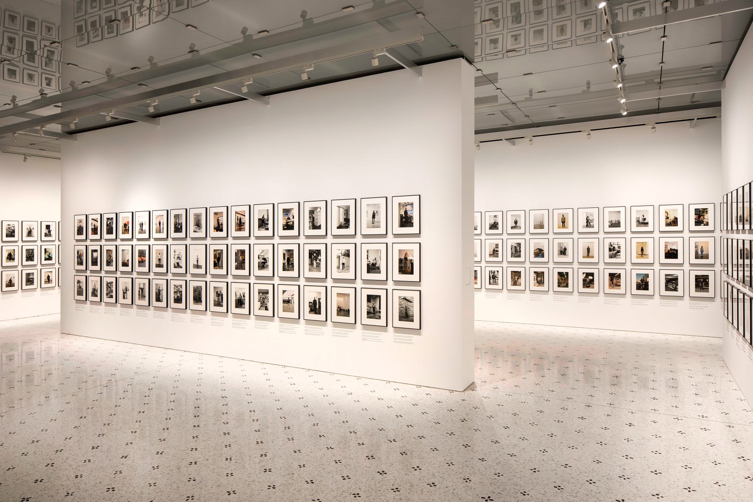 Installation view of works by Walead Beshty