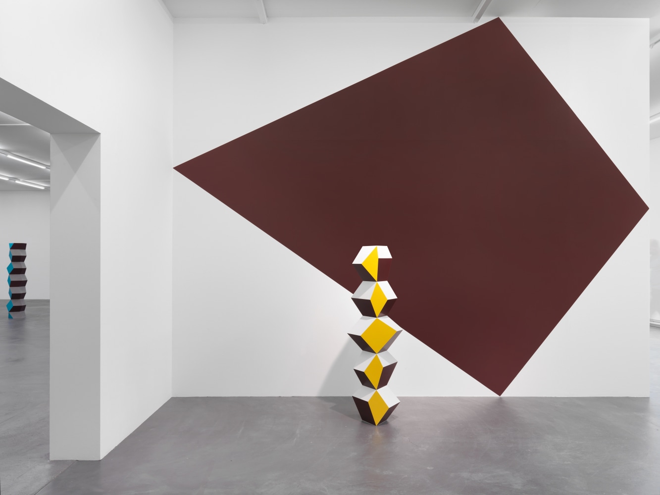 Installation view of Angela Bulloch sculpture and installation exhibition