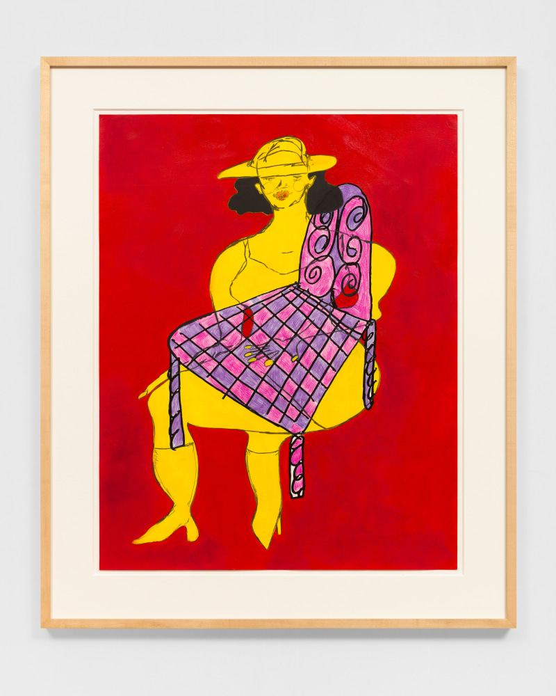 Yellow Lady on Wide Base Lounge #1

2021

Colored pencil, acrylic paint, gouache, charcoal, graphite on archival inkjet print

Unique

Sheet 91.5 x 72.5 cm / 36 x 28 1/2 in

Frame 114.5 x 95.5 cm / 45 x 37 1/2 in

SELF 50152