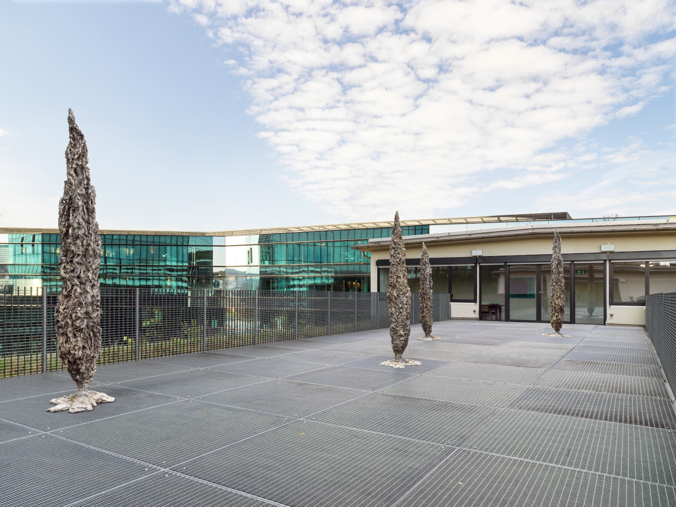 Installation view of outdoor Jean-Marie Appriou sculpture exhibition