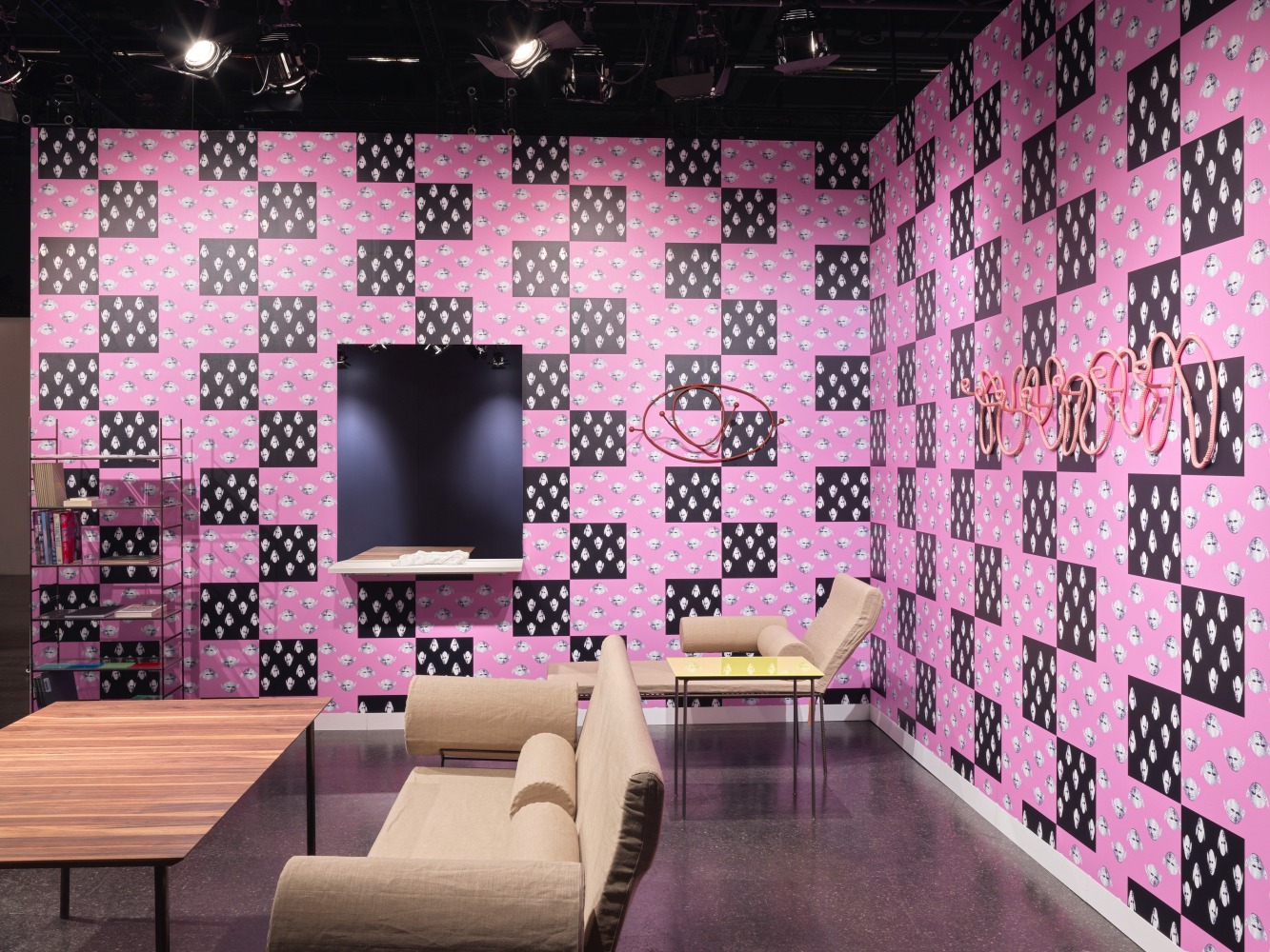 Installation view, Franz West, Furniture Works, Galerie Eva Presenhuber, Design Miami, Basel, 2024