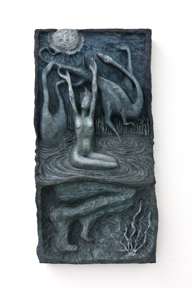 Jean-Marie Appriou Ice moon 2019 Cast bronze 114 x 60 x 14 cm / 44 7/8 x 23 5/8 x 5 1/2 in