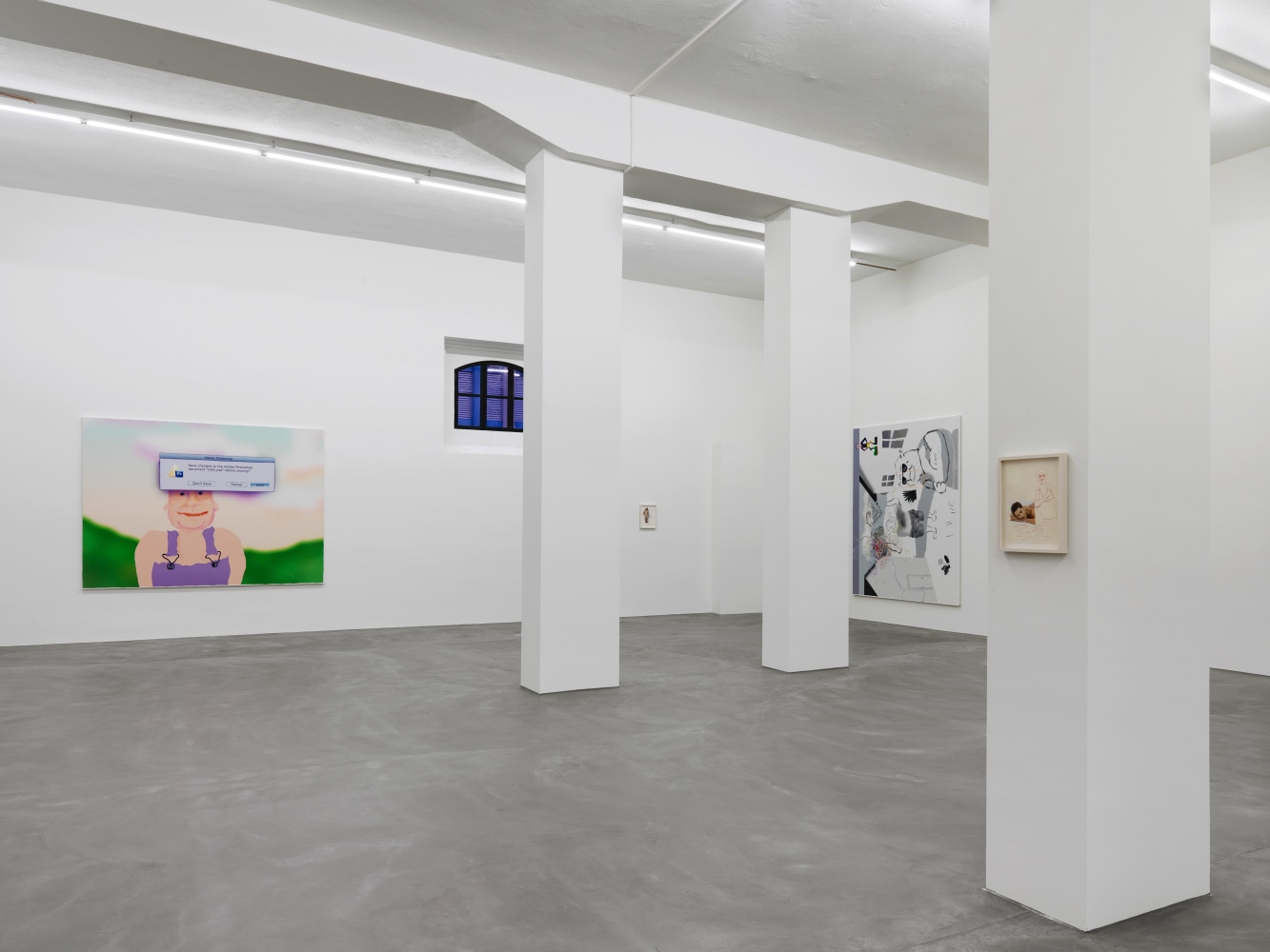Installation view of Michael Williams paintings exhibition