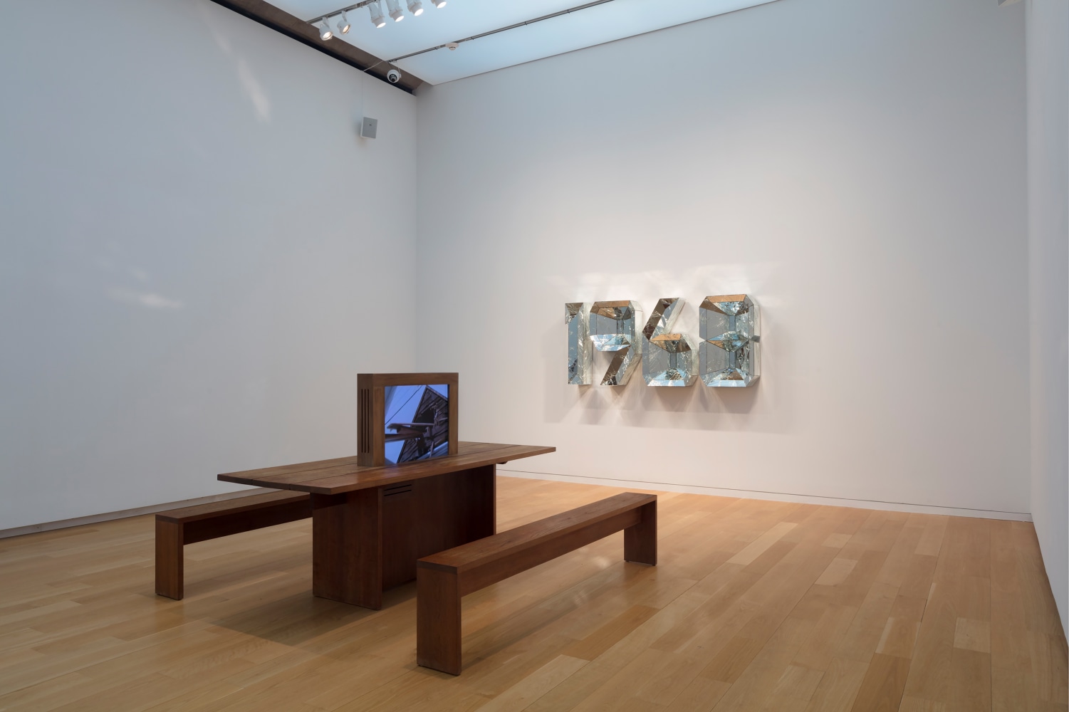 Installation view of Works by Doug Aitken