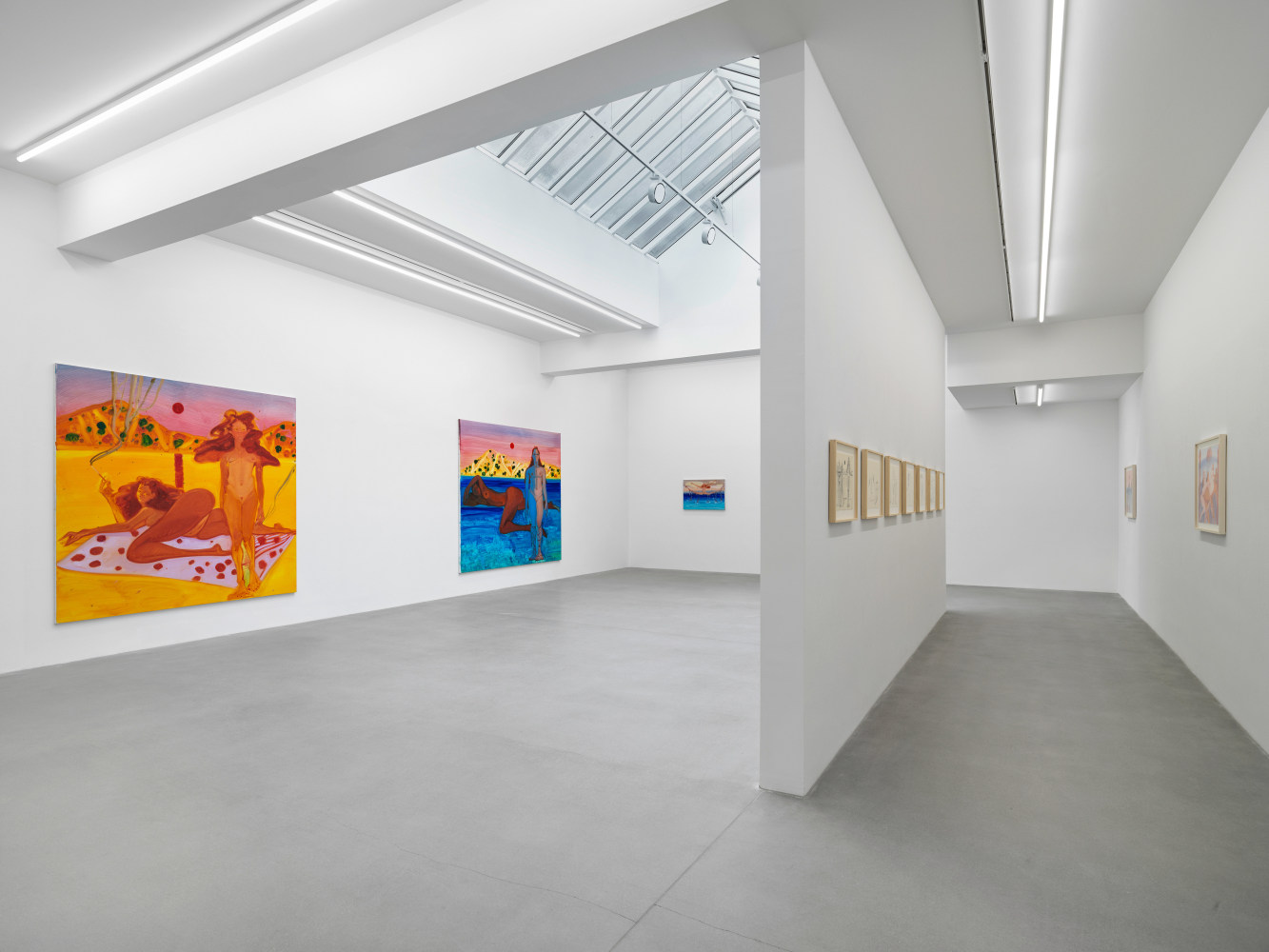 Installation view, Sofia Mitsola, Villa Venus: An Organized Dream, Galerie Eva Presenhuber, Waldmannstrasse, Zurich, 2023