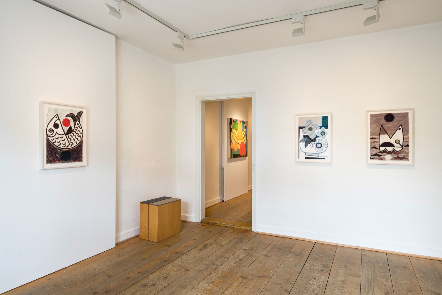 Installlation view, Austin Eddy, Vogel, Fisch und Farbe, Museum Penzberg &amp;ndash; Sammlung Campendonk, Penzberg, 2025