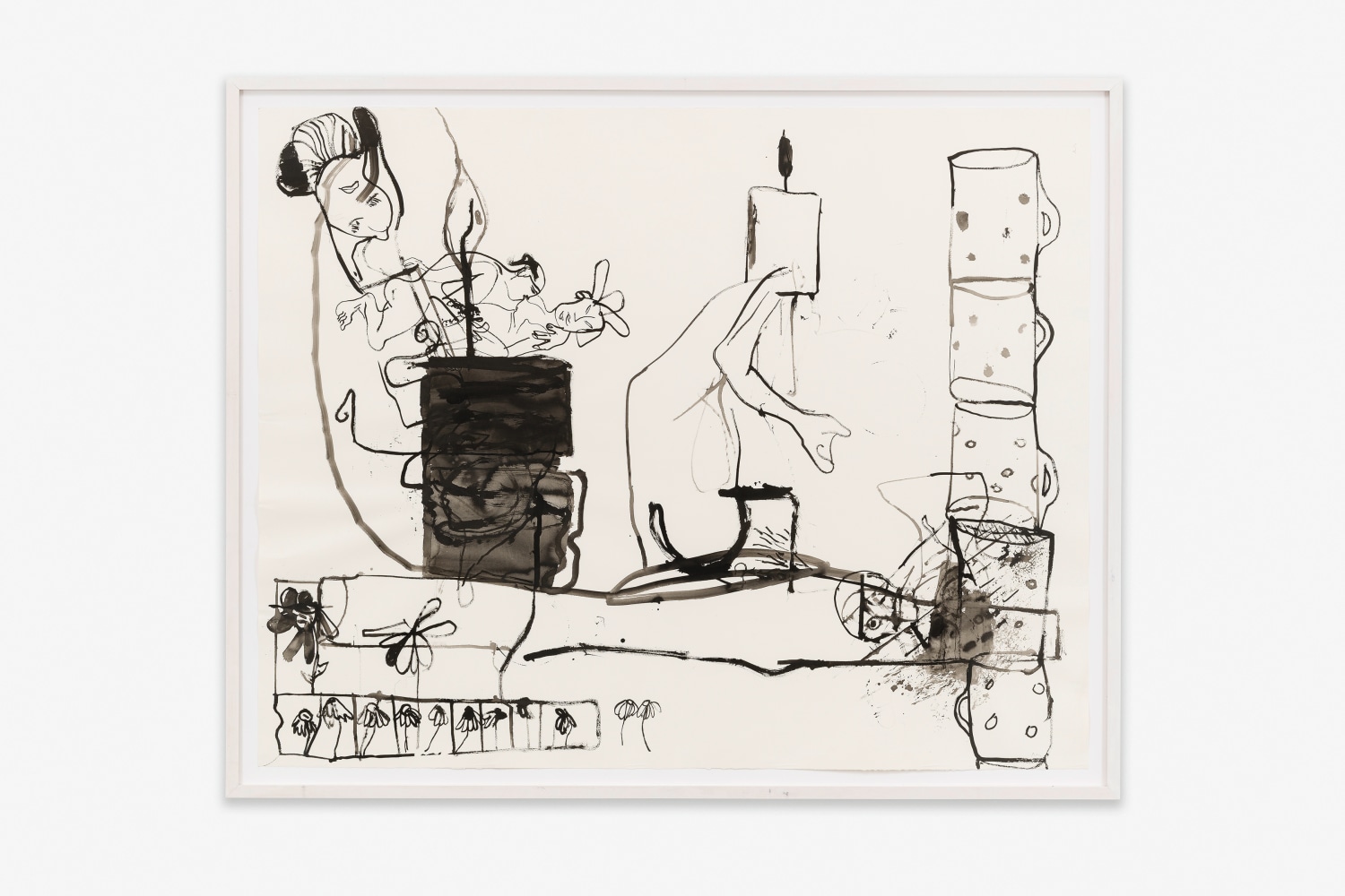 Untitled

2025

Ink on paper

Sheet 153 x 193 cm / 60 1/4 x 76 in

Frame 167 x 207 x 4.5 cm / 65 3/4 x 81 1/2 x 1 3/4 in

&amp;copy; Tobias Pils