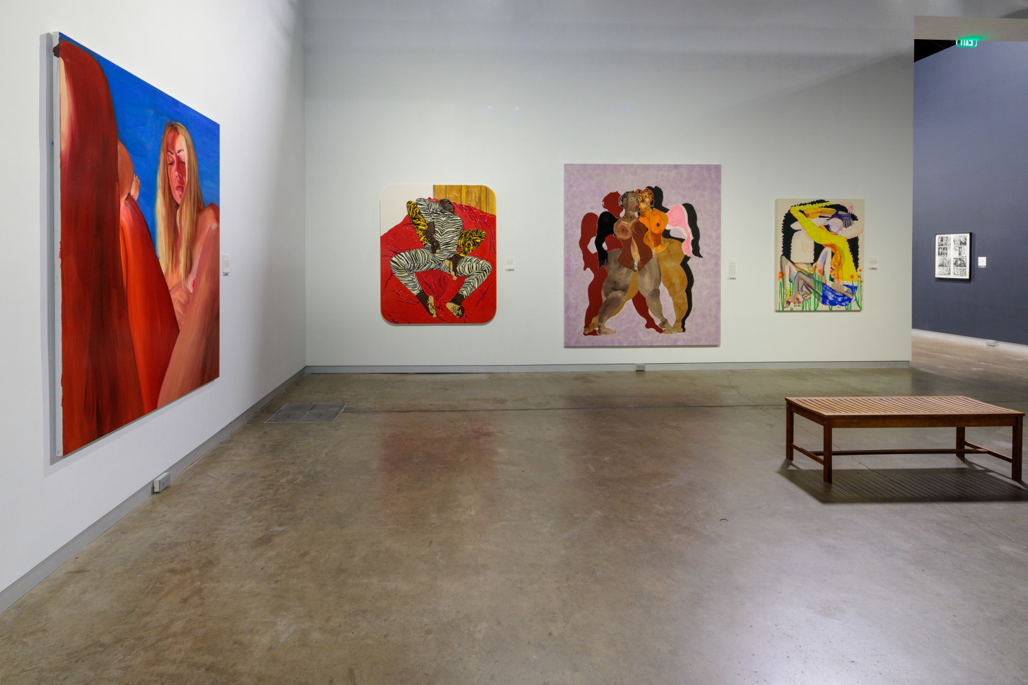 Installation view, Tschabalala Self,&amp;nbsp;She Said, She Said: Contemporary Women Artists, Arlington Museum of Art, Arlington, 2025