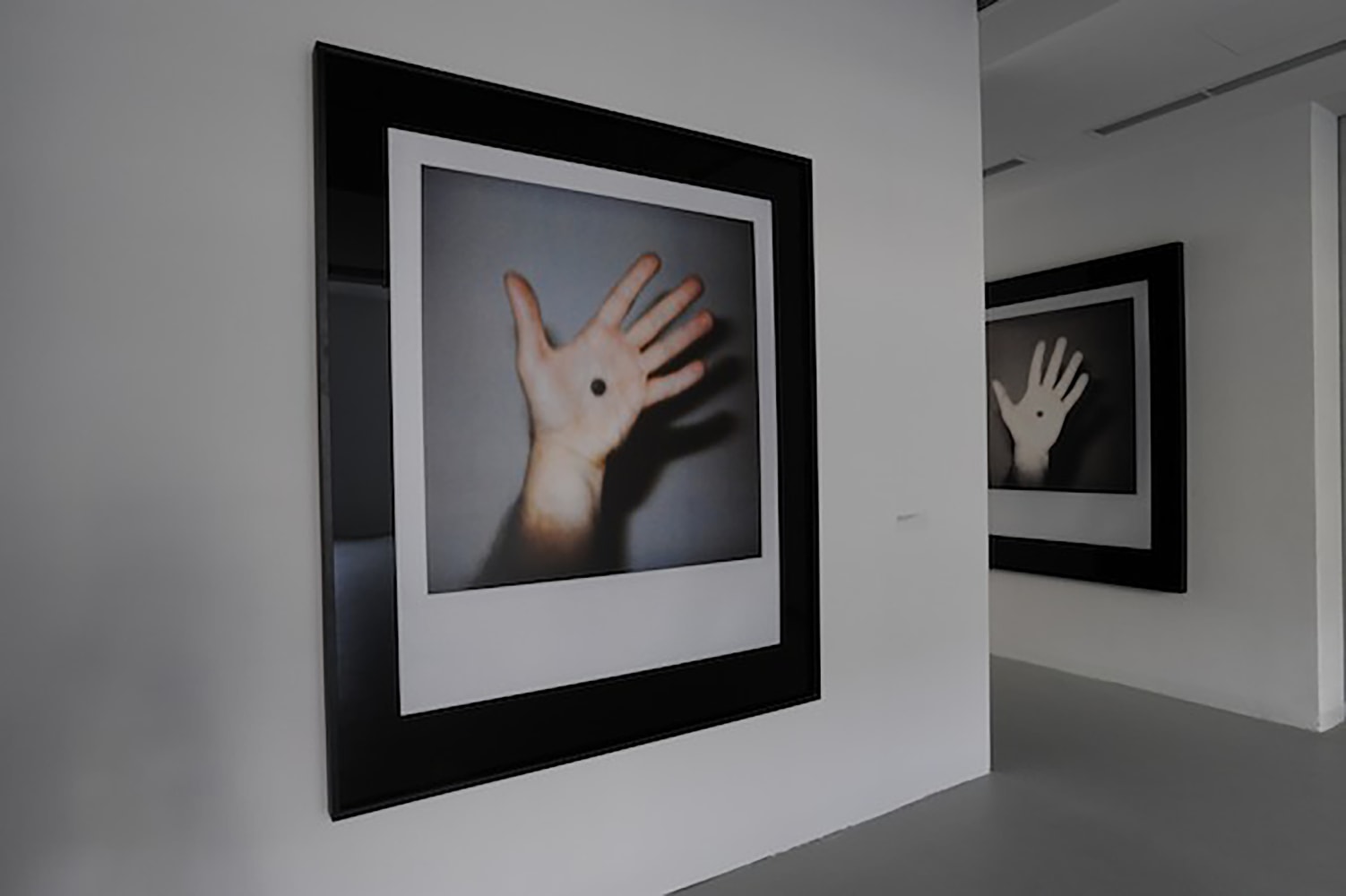 Installation view of photograph by Douglas Gordon