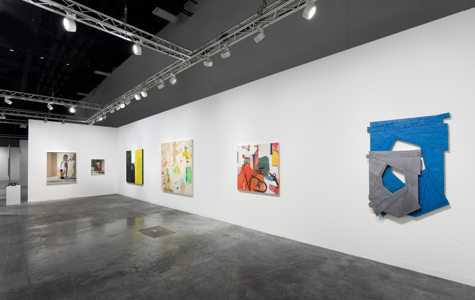 Installation view of works by various artists