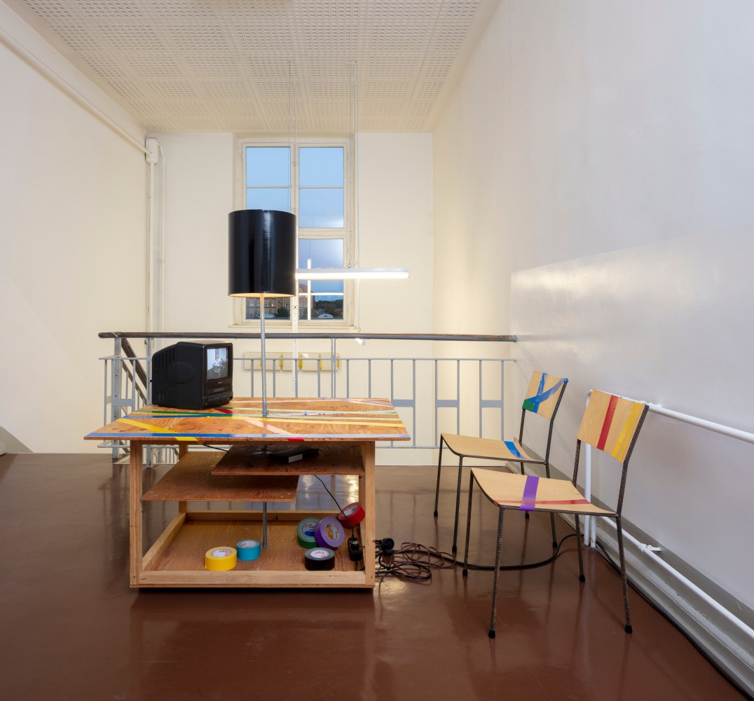 Installation views, Martin Boyce, Douglas Gordon, Franz West, Lamps and Furniture,&amp;nbsp;Haubrok Foundation, Berlin, 2025