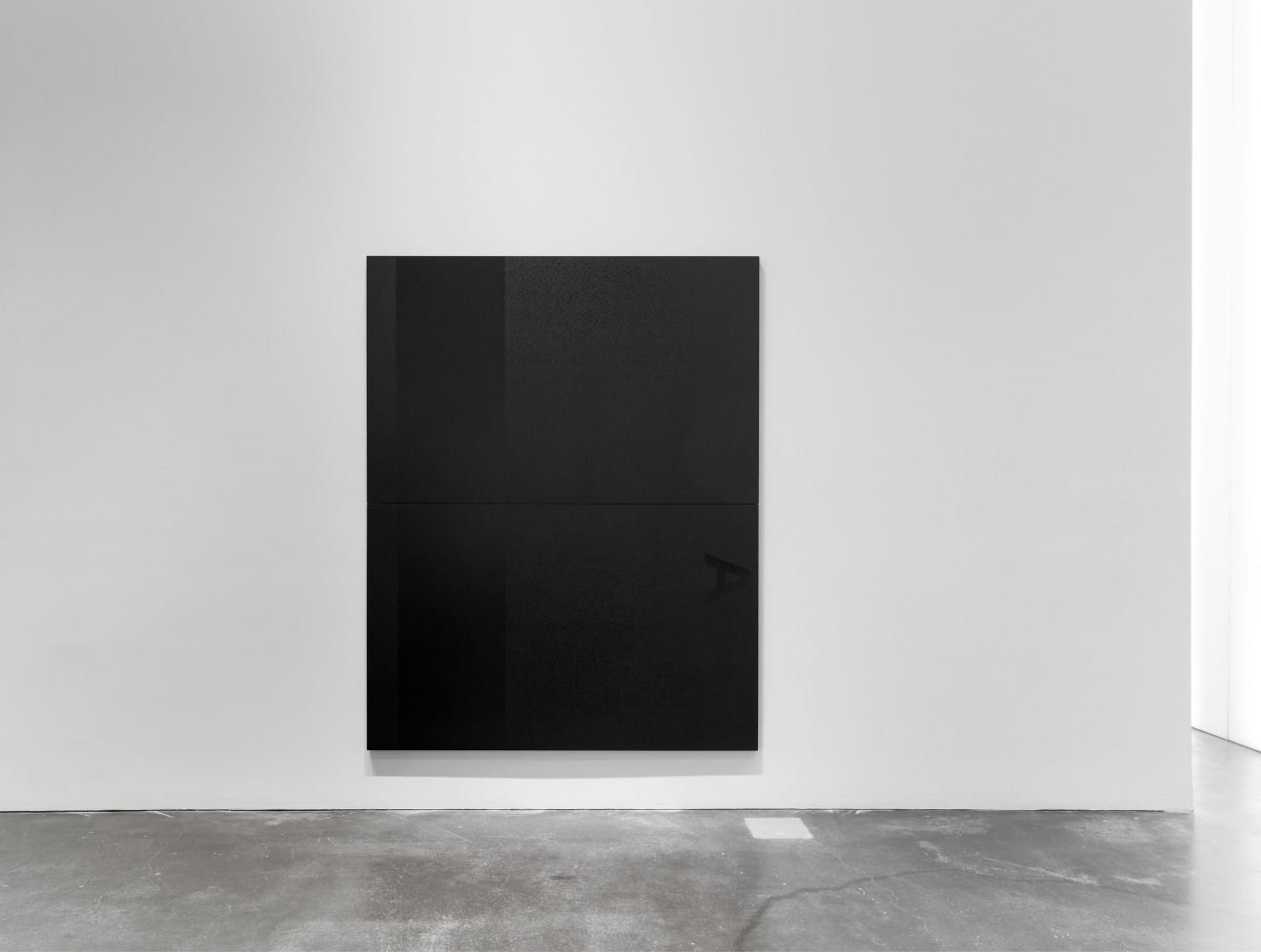 Installation view of paintings by Adam Pendleton