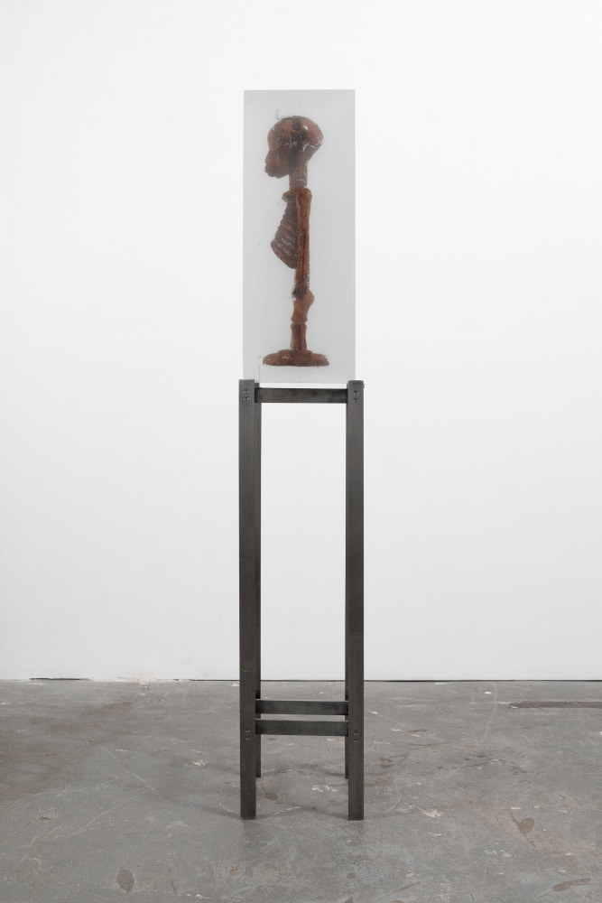 MATTHEW ANGELO HARRISON
The Visitor
2024
Wooden figure, polyurethane resin, steel, acrylic
Sculpture 77 x 28 x 28 cm / 30 3/8 x 11 x 11 in
Pedestal 112 x 33.5 x 30.5 cm / 44 1/8 x 13 1/4 x 12 in
HARRI60087