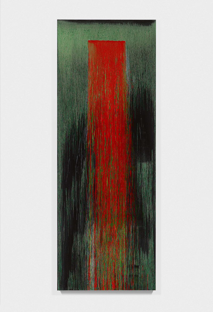 Painting by Pat Steir