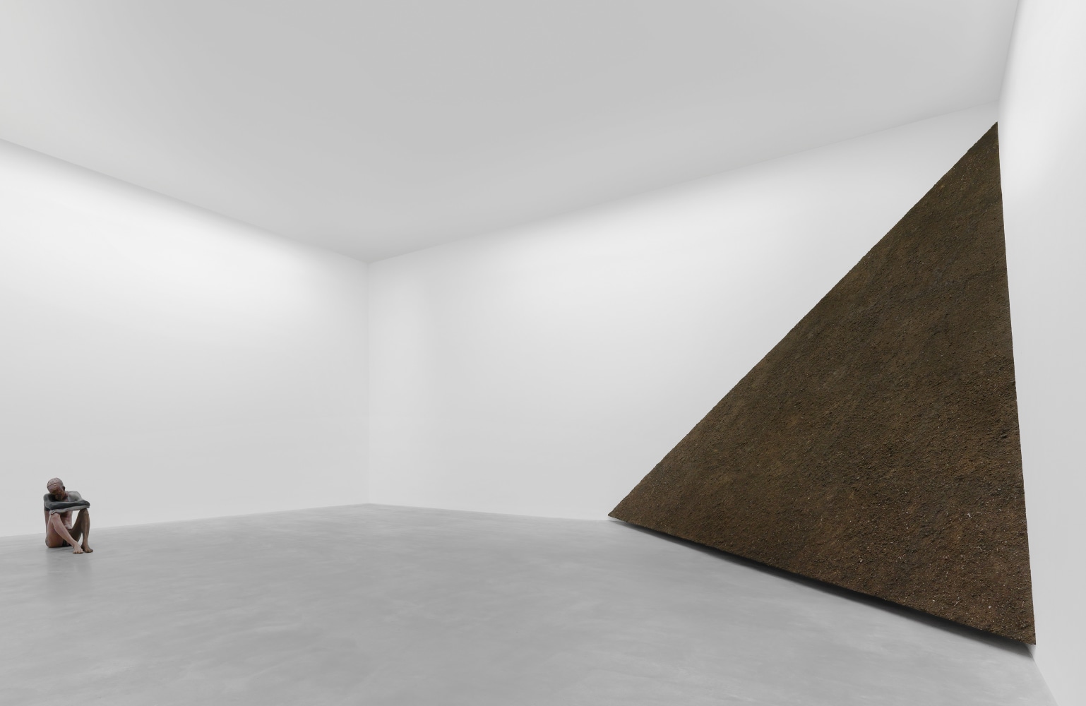 Installation view of sculptures by Ugo Rondinone