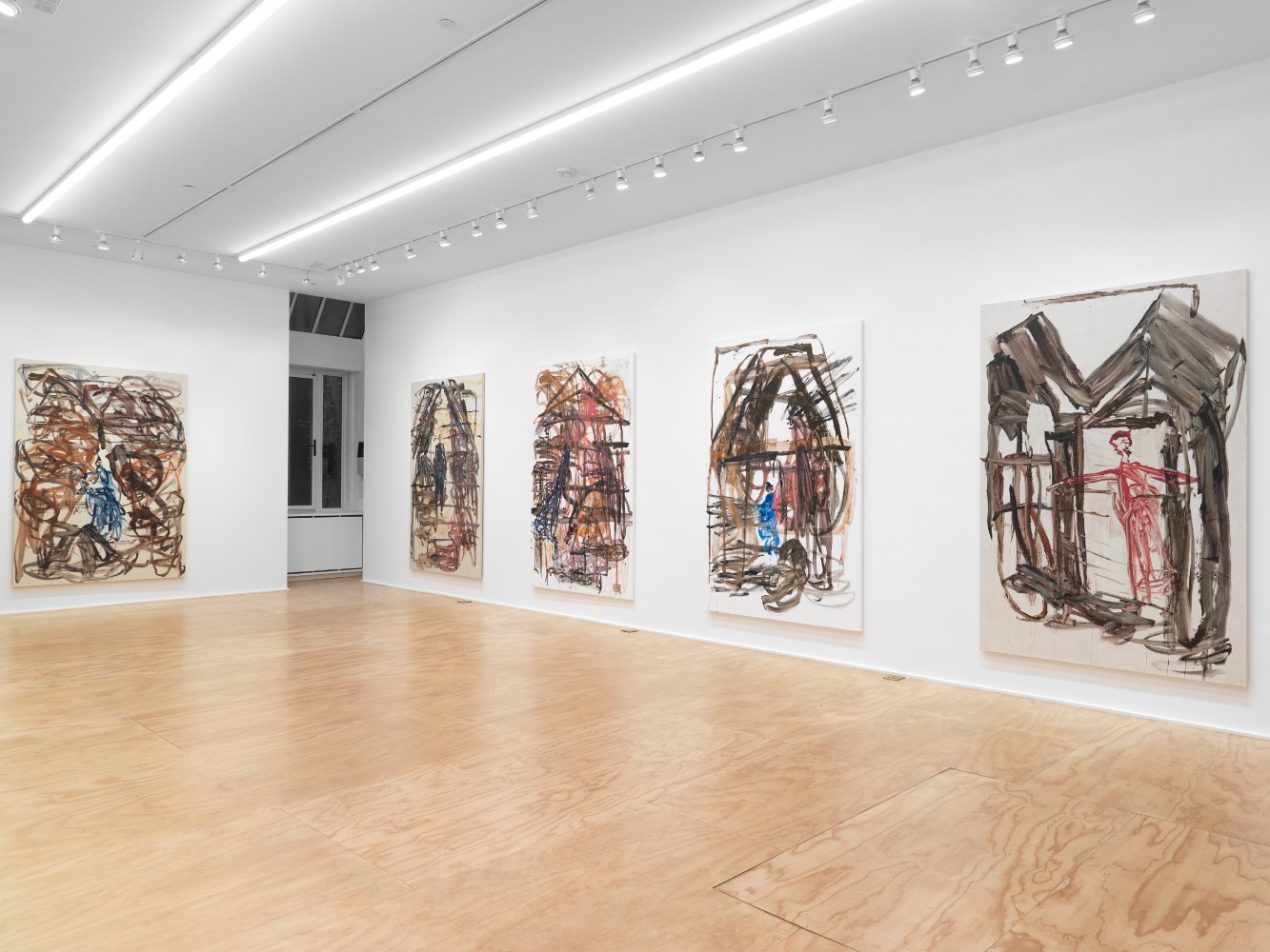 installation view of paintings by David Deutsch