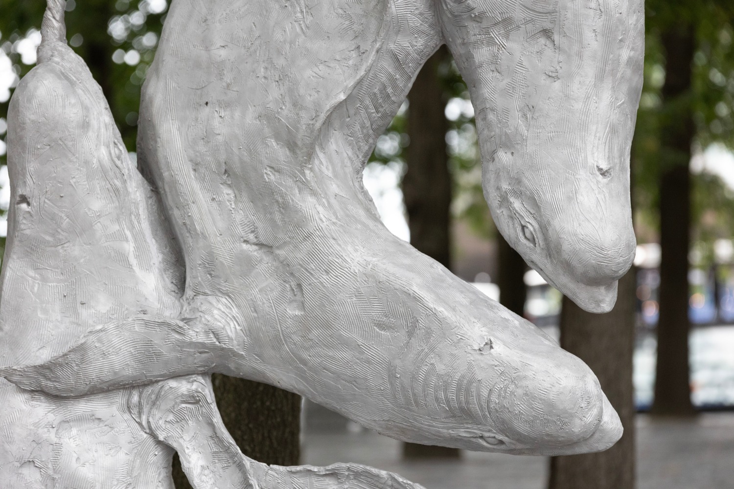 Installation view, Jean-Marie Appriou, Whale Song, Central Wharf, Boston, 2024