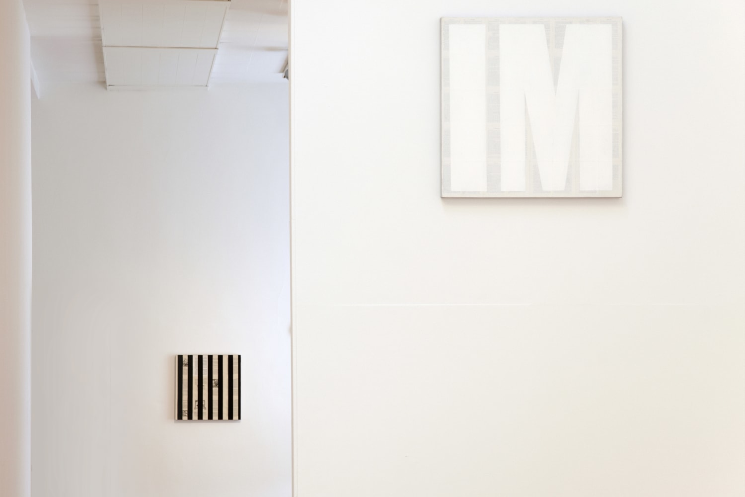 Installation view of works by Tim Rollins and K.O.S.