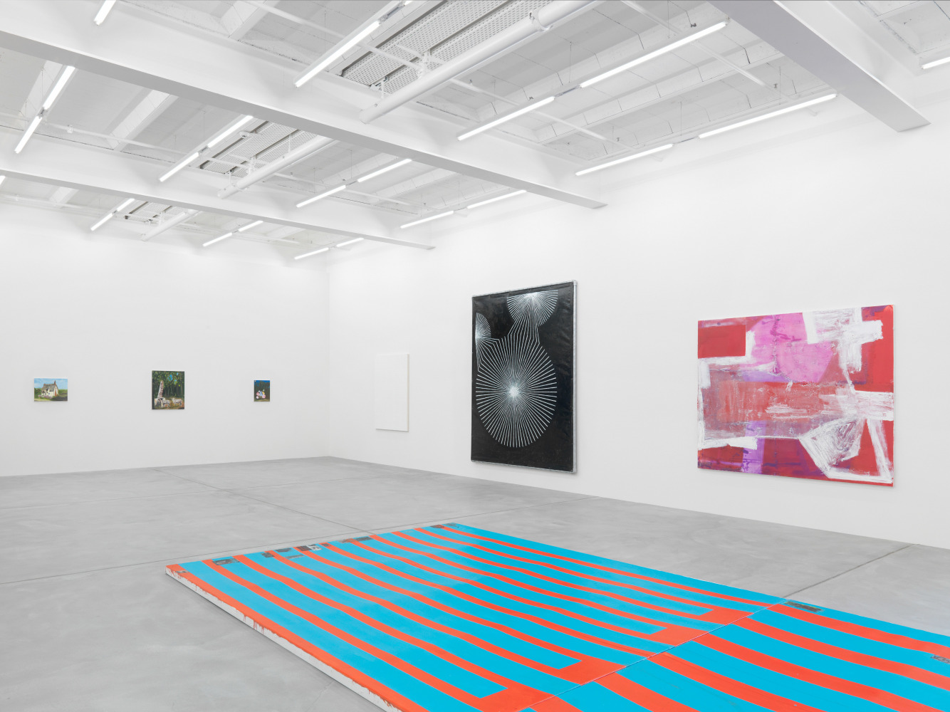 Installation view of paintings group exhibition