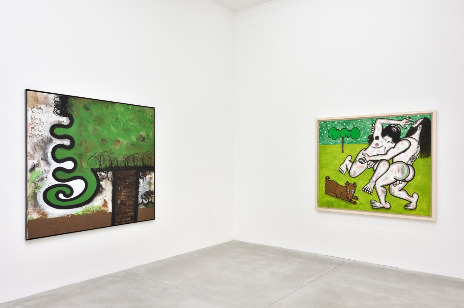 Installation view, Carroll Dunham &amp;amp; Laurie Simmons, Consortium Museum, Dijon, 2024