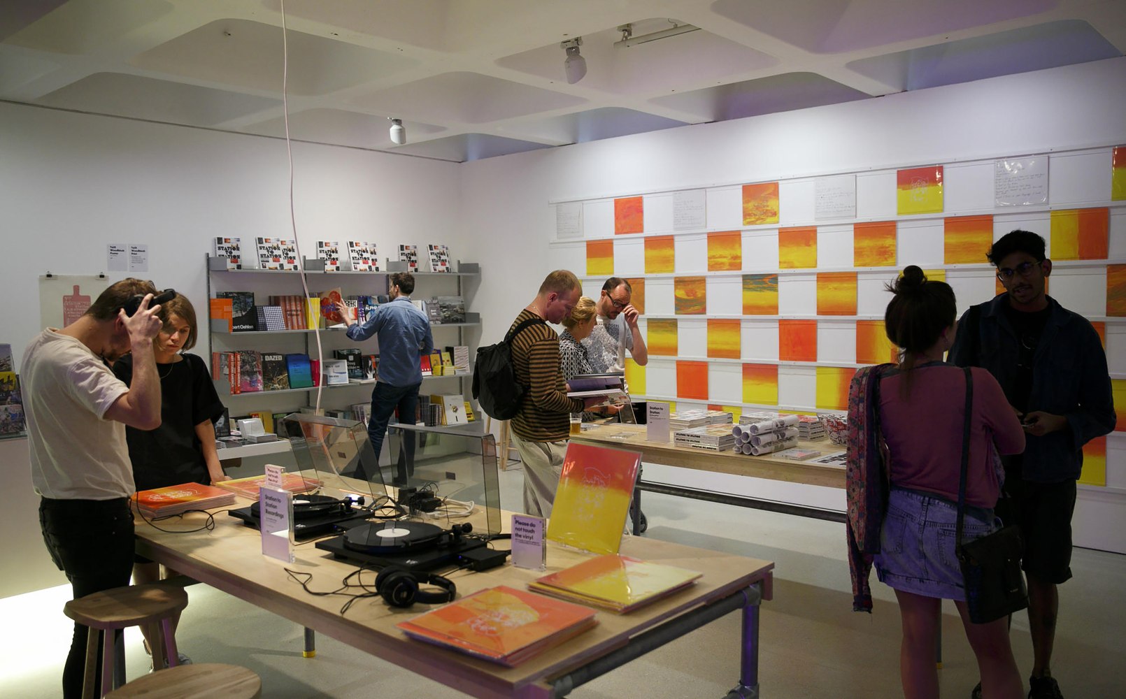 Installation view of living art installation by Doug Aitken