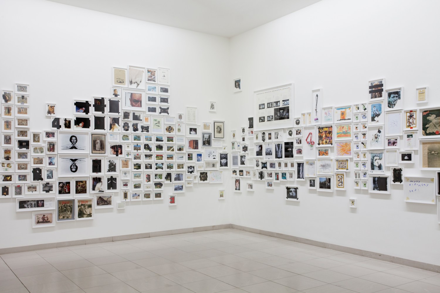 Installation view of photographs by Douglas Gordon