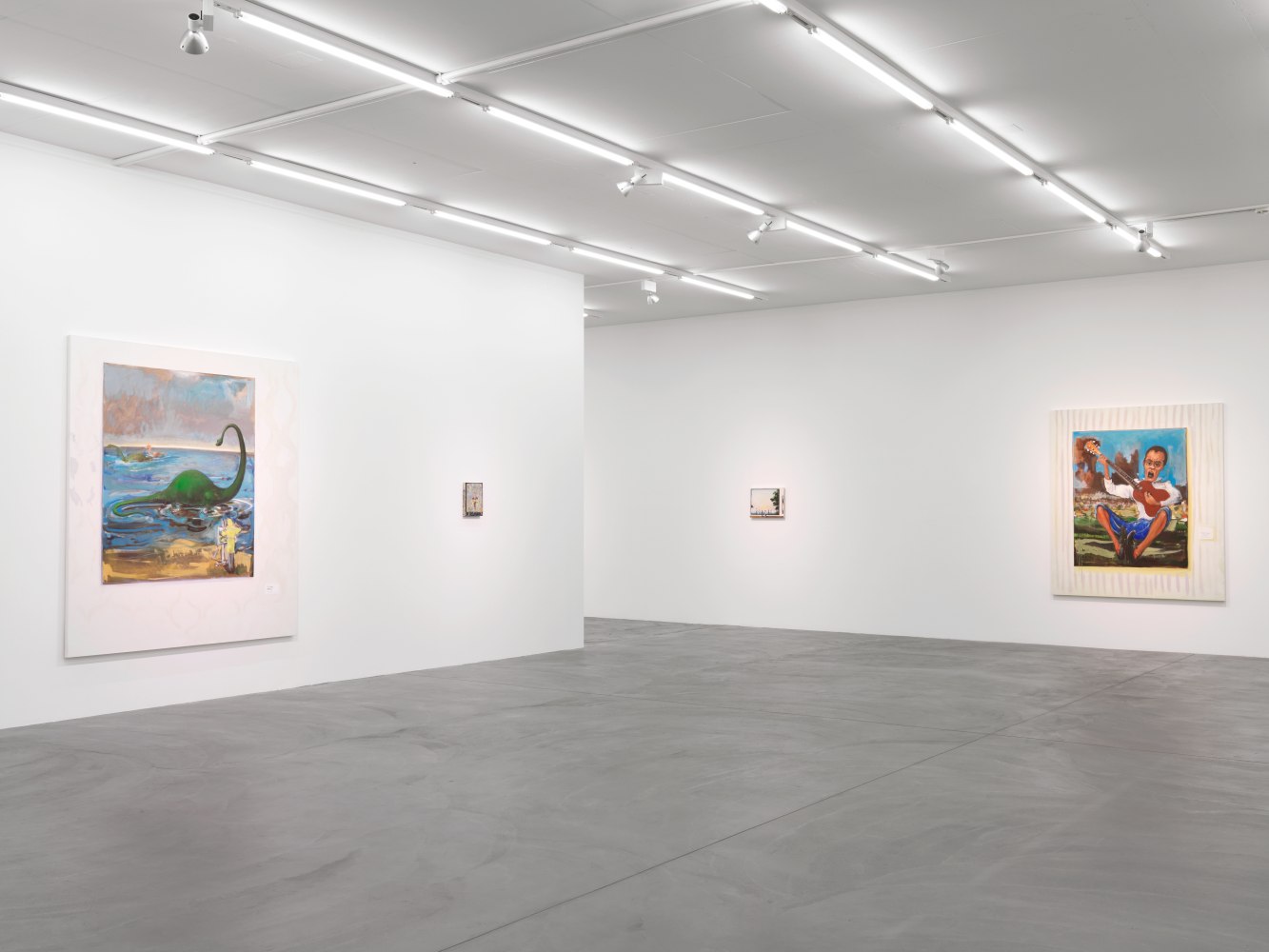 Installation view of Verne Dawson paintings exhibition