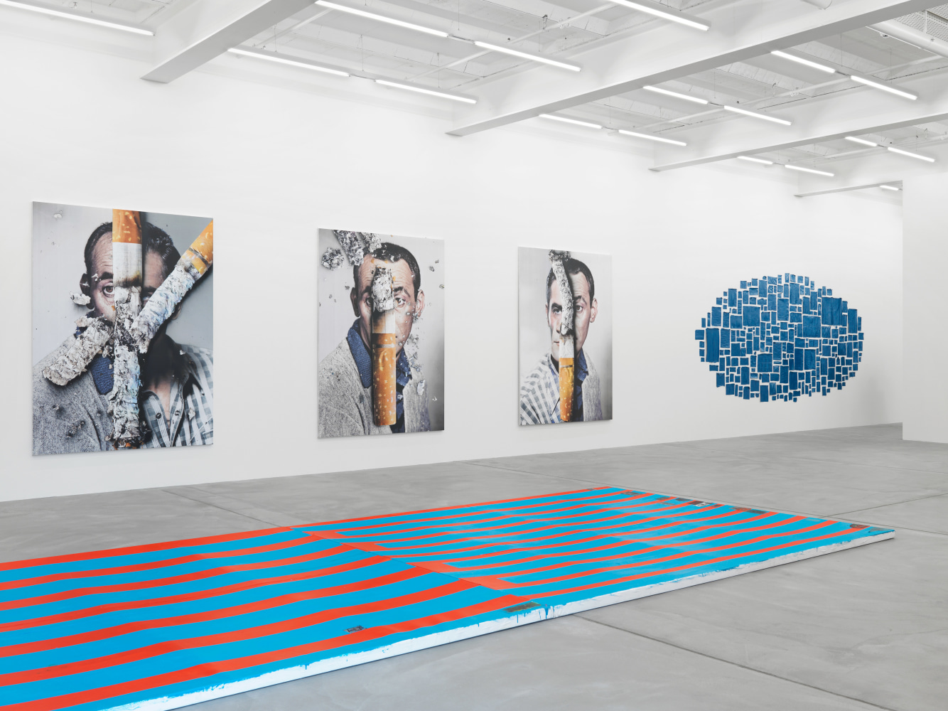 Installation view of paintings group exhibition