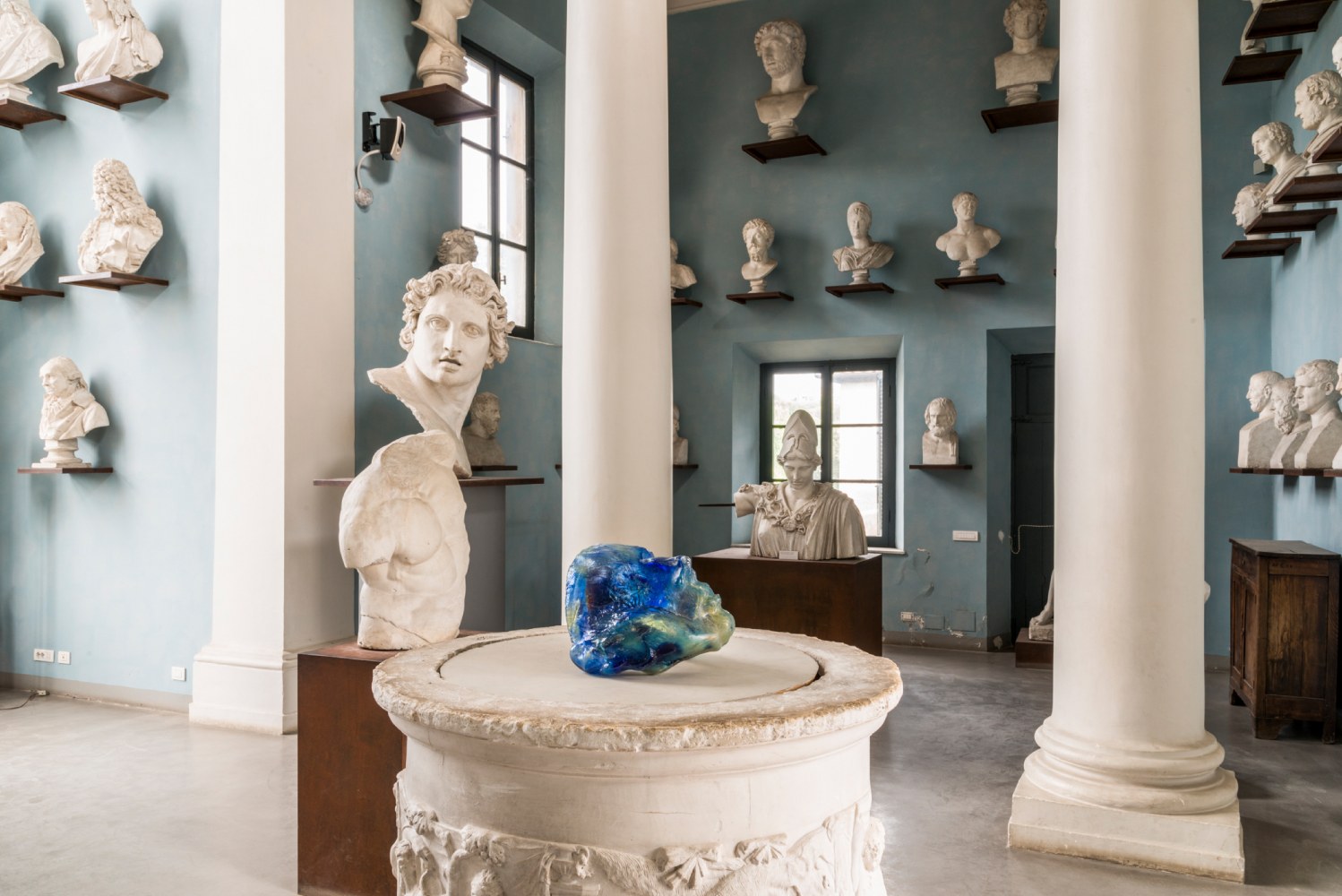 Installation view of sculpture by Jean-Marie Appriou