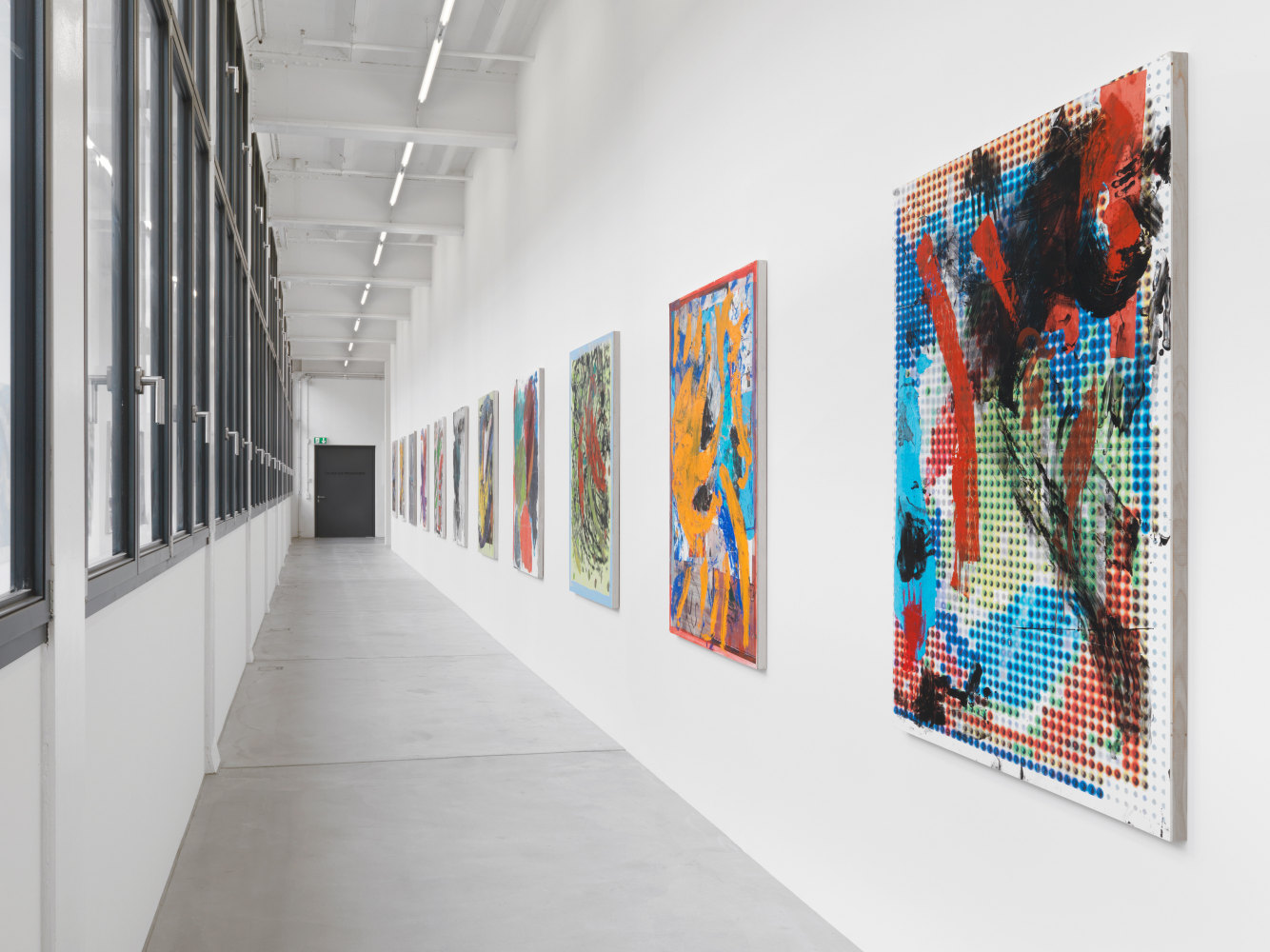 Installation view of paintings group exhibition