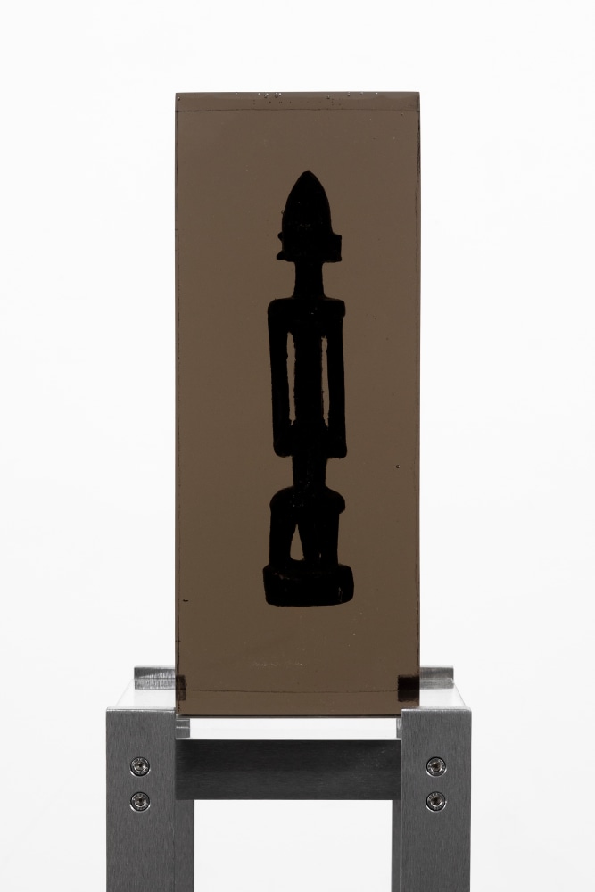 MATTHEW ANGELO HARRISON
Stoic on a Narrow Path
2024
Wooden figure, polyurethane resin, steel, acrylic
Sculpture 35 x 13.5 x 16.5 cm / 13 3/4 x 5 3/8 x 6 1/2 in
Pedestal 112 x 20 x 22 cm / 44 1/8 x 7 7/8 x 8 5/8 in
HARRI59423