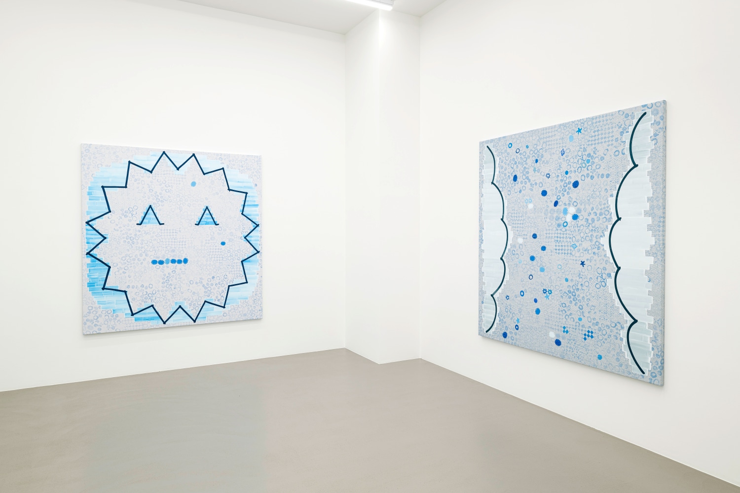 Installation view, Amy Feldman, Good Fortune, Galerie Eva Presenhuber, Vienna, 2025