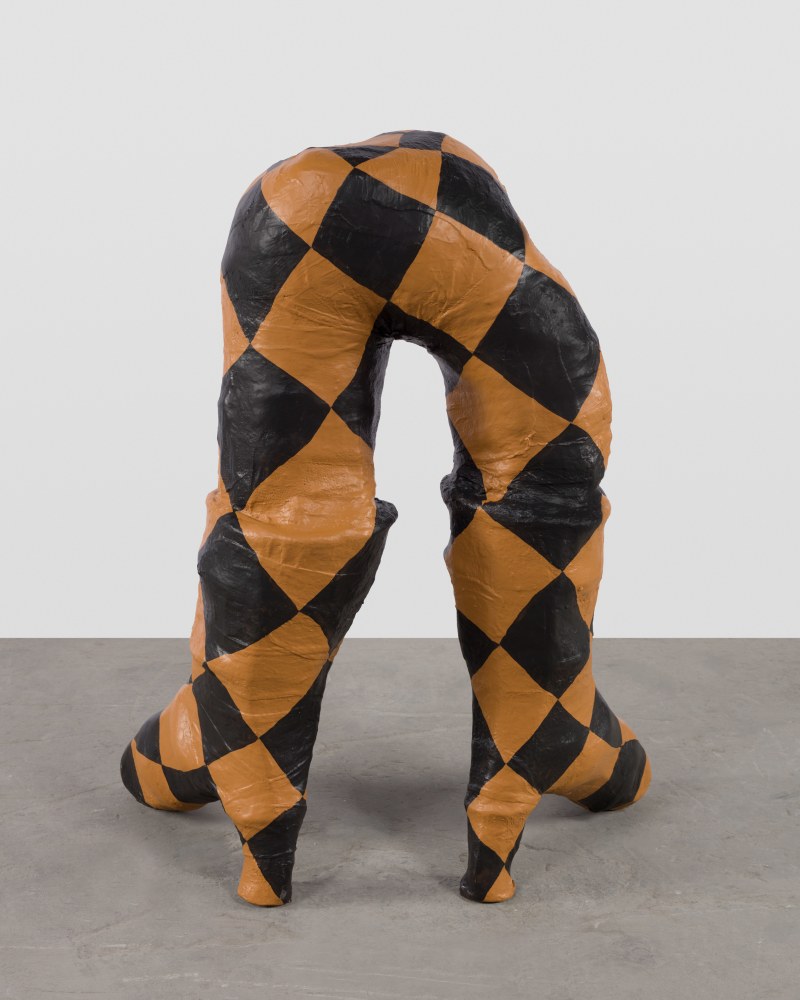 Tschabalala Self Shorty 2 2020 House paint on plaster cast 99 x 78.5 x 51 cm / 39 x 31 x 20 in