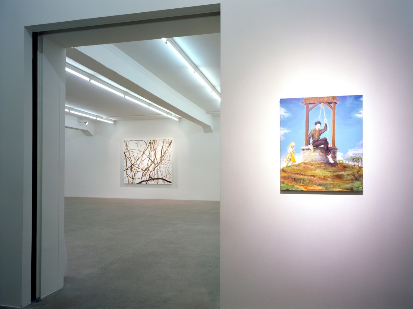 Installation view of Verne Dawson paintings exhibition
