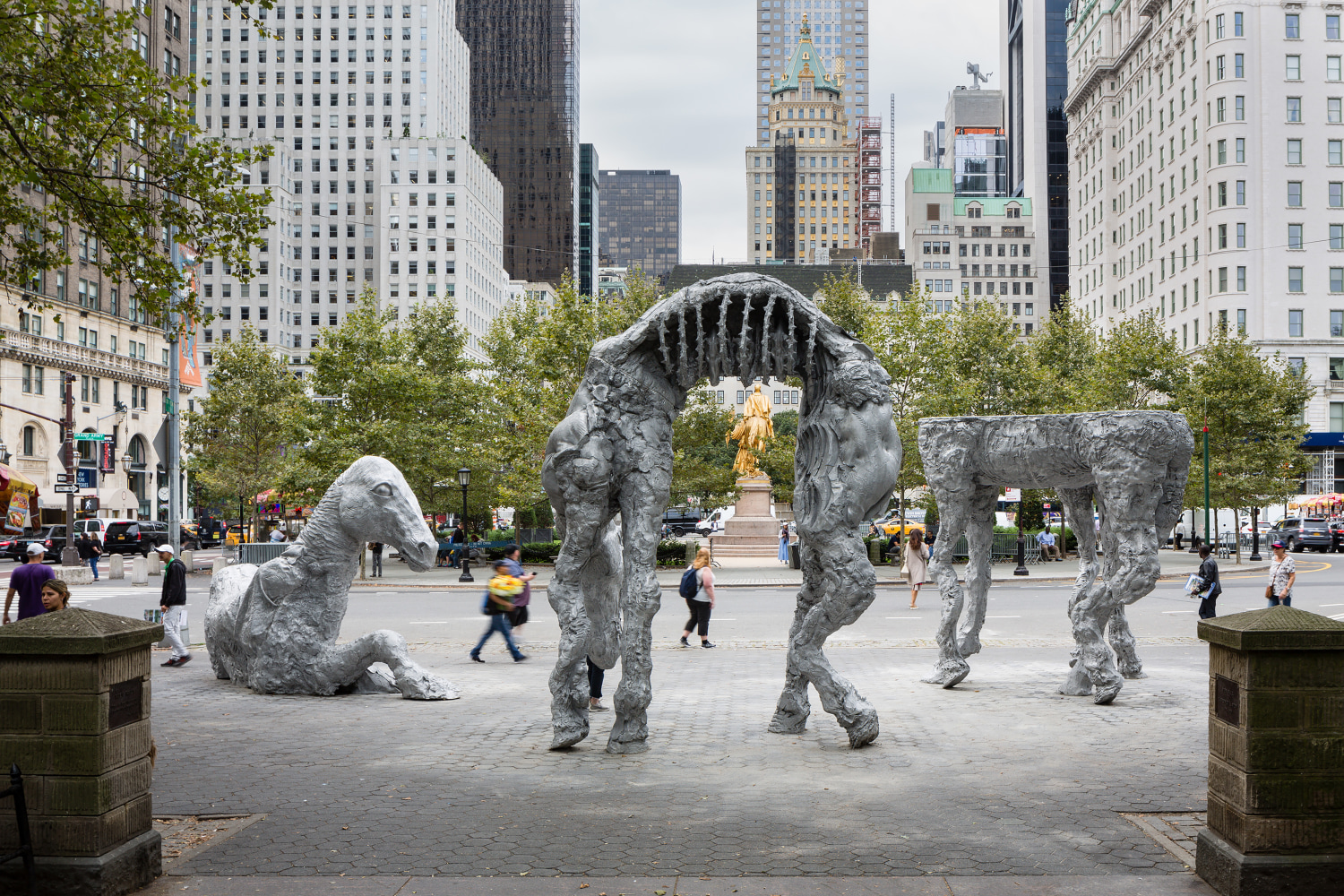 Installation view of sculptures by Jean-Marie Appriou