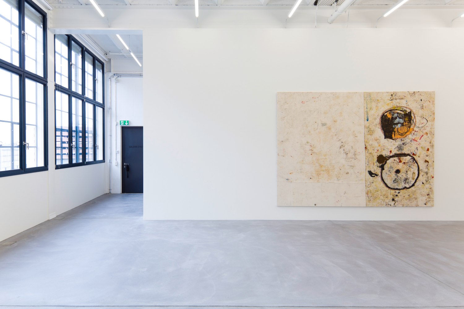Installation view of Joe Bradley painting exhibition