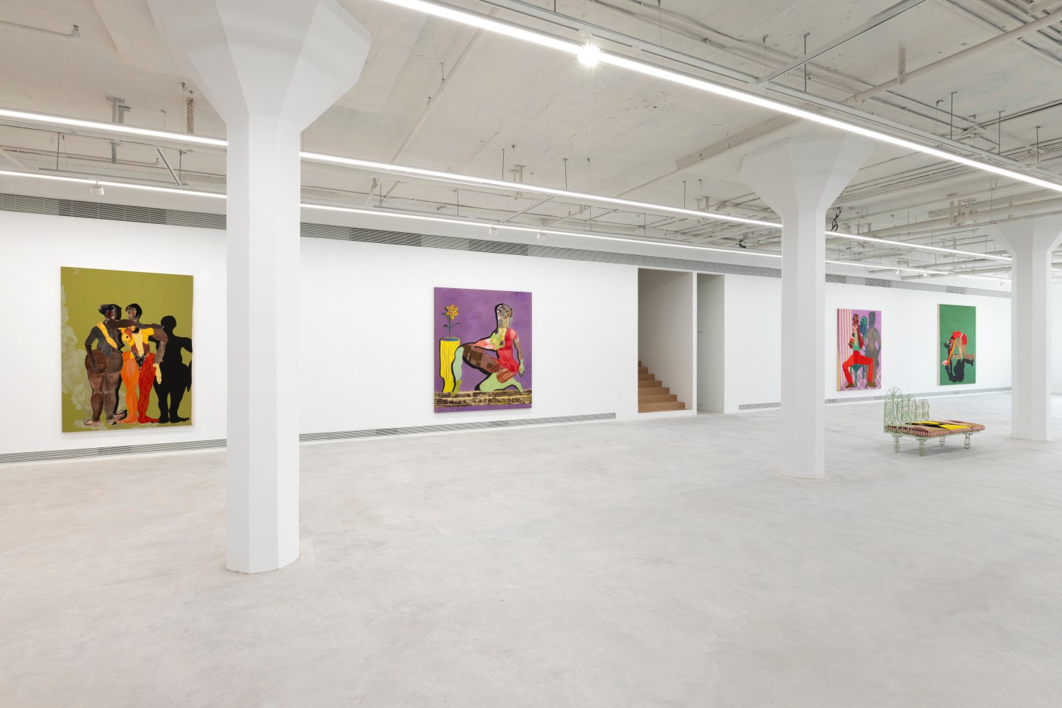 Installation view, Tschabalala Self, The Illusion of the Self, Longlati Foundation, Shanghai, 2025