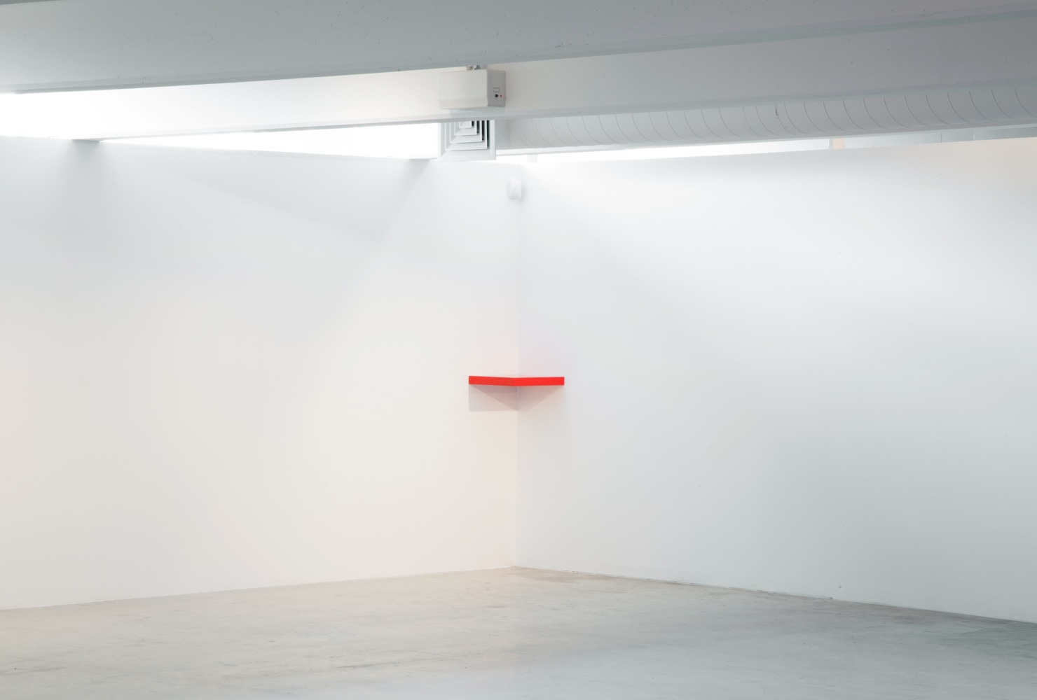 Installation view of wall works by Gerwald Rockenschaub