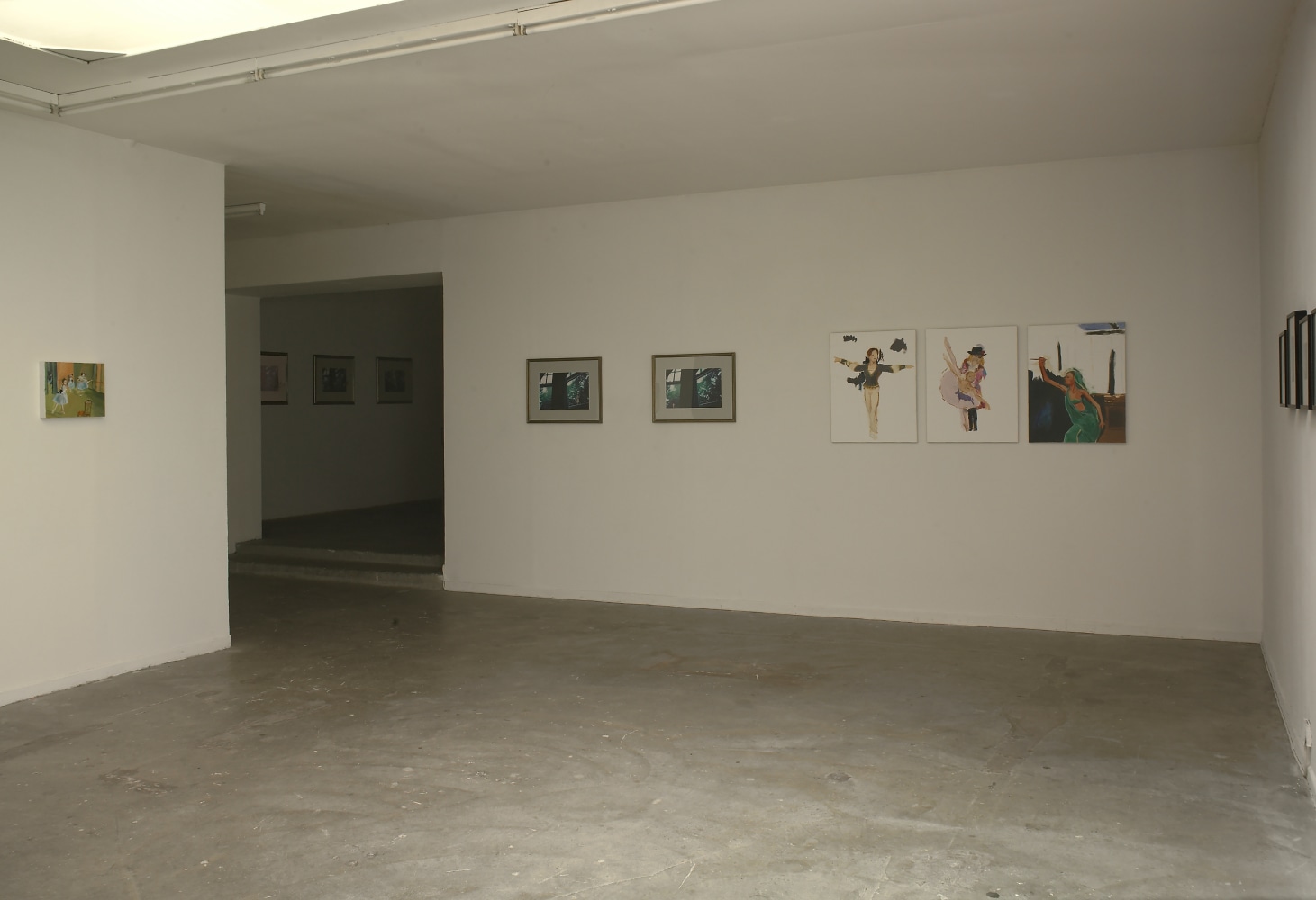 Installation view of works by Karen Kilimnik