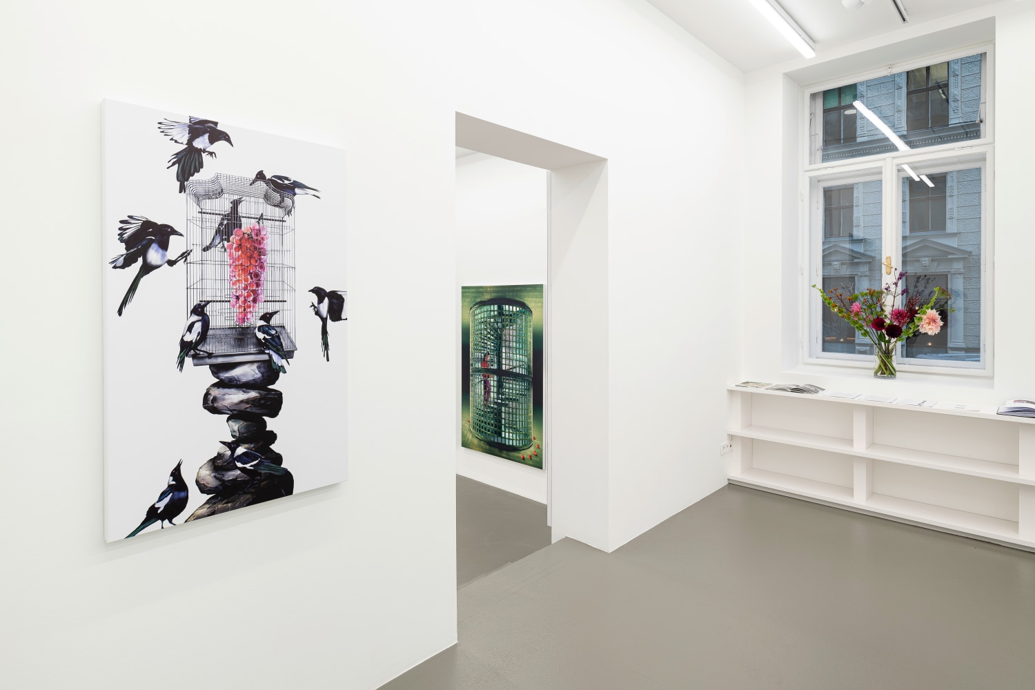 Installation view, Louisa Gagliardi, Whereabouts, Galerie Eva Presenhuber, Vienna, 2024