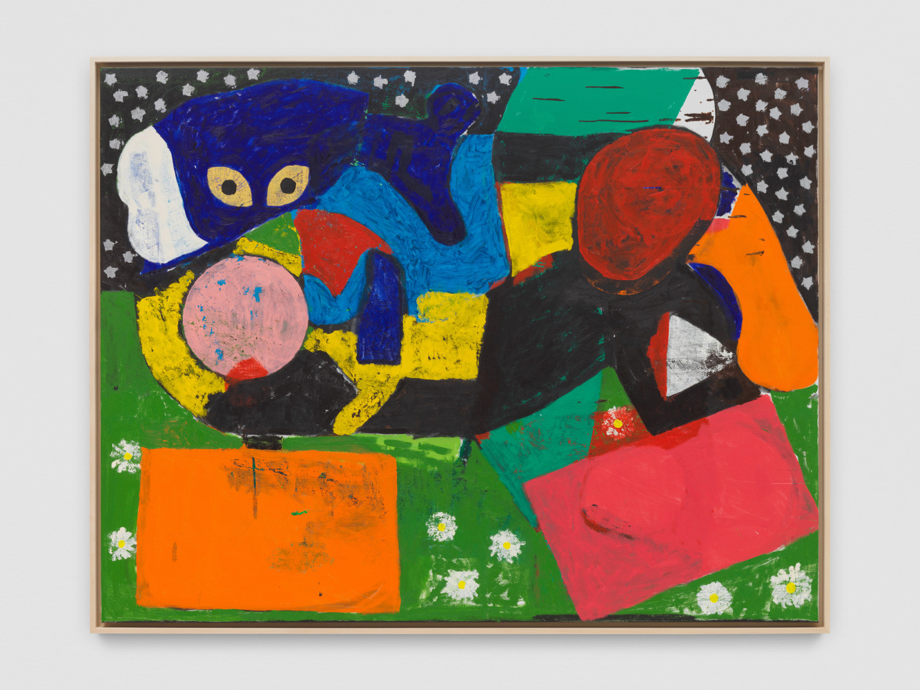 Creature

2025

Oil on canvas

Image 129.5 x 167.5 cm / 51 x 66 in

Frame 134.5 x 172.5 x 6 cm / 53 x 68 x 2 3/8 in

&amp;copy; Joe Bradley