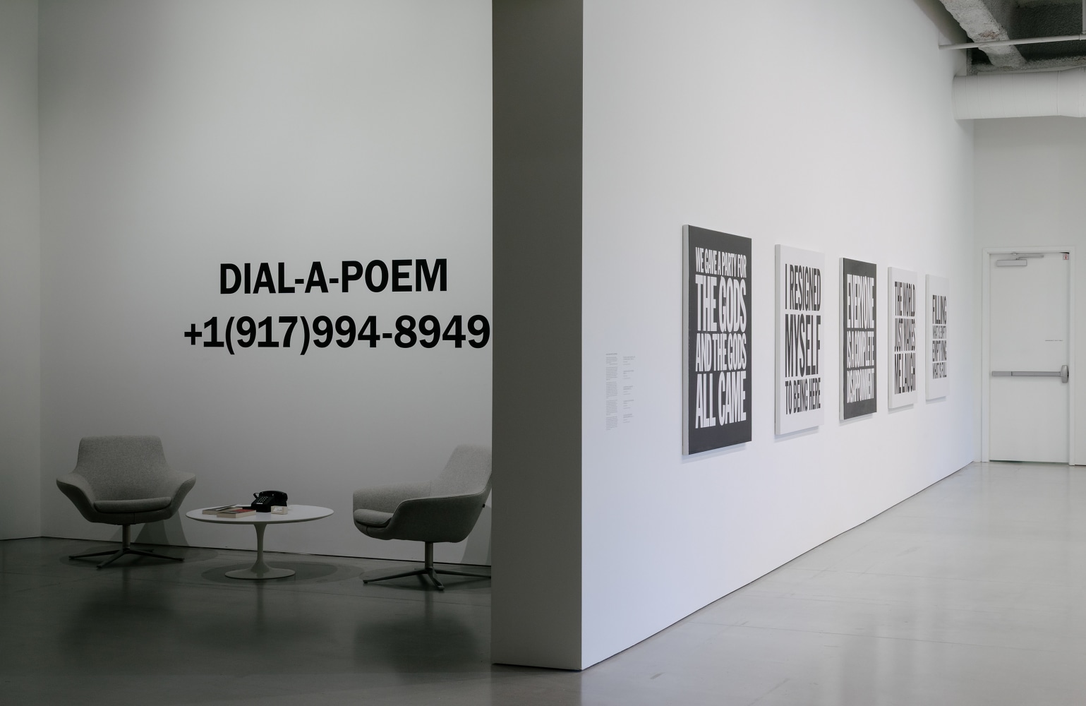 Installation view, John Giorno, No Nostalgia, Marciano Art Foundation, Los Angeles, 2025
