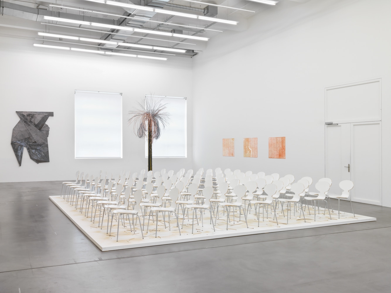 Installation view of works by Wyatt Kahn