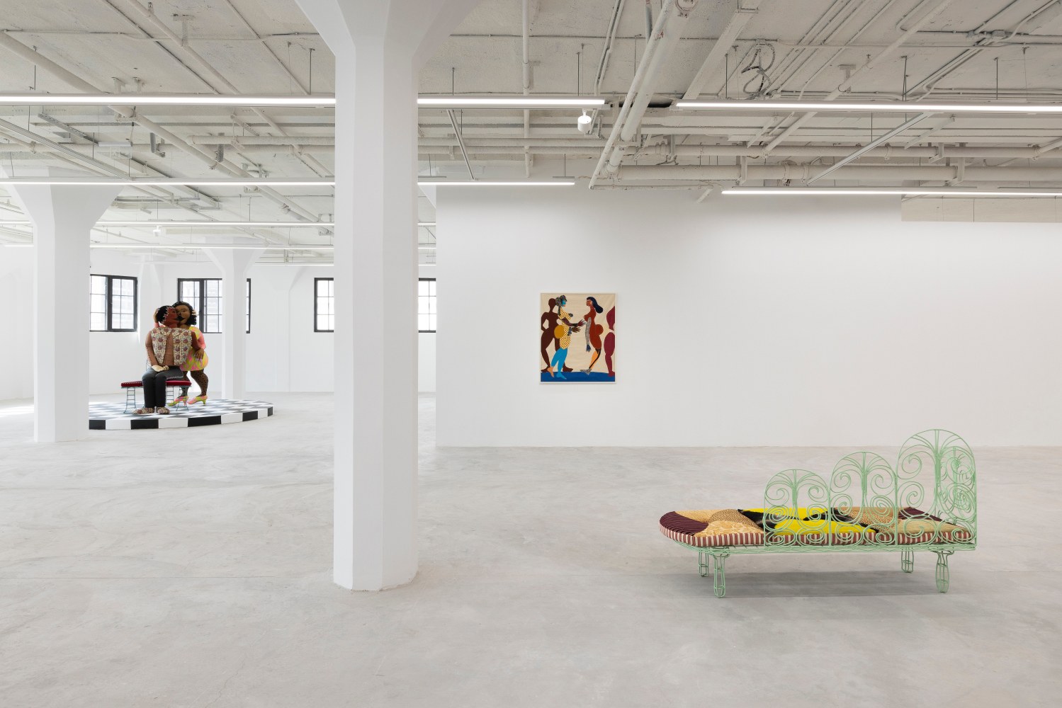 Installation view, Tschabalala Self, The Illusion of the Self, Longlati Foundation, Shanghai, 2025