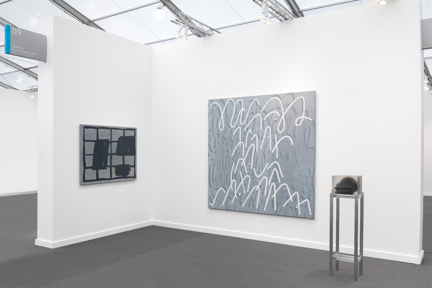 Installation view of art fair booth
