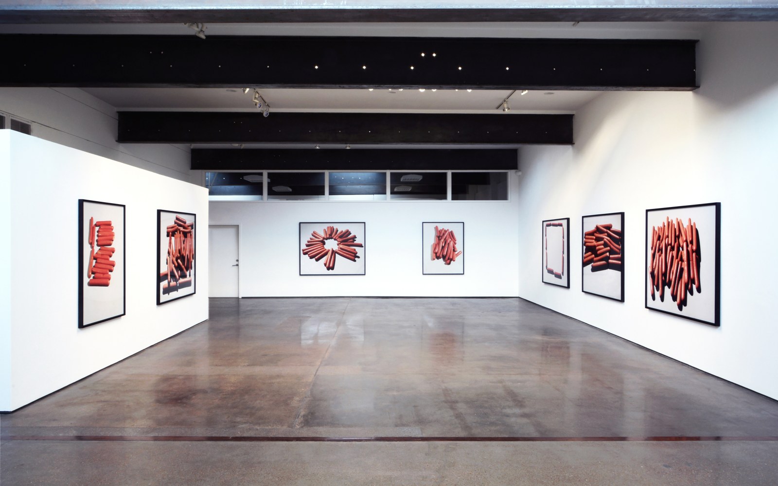 Installation view of Works by Lucas Blalock